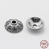 Thailand 925 Sterling Silver Bead Caps STER-K171-30AS-1