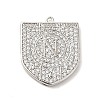 Brass Micro Pave Cubic Zirconia Pendants KK-Q772-07P-1