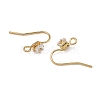 SHEGRACE Brass Pave Cubic Zirconia Earring Findings XGRQ4S891-741G-2