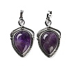 Natural Amethyst Pendants G-F777-01AS-08-1