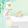 DICOSMETIC 16Pcs Brass Stud Earring Findings KK-DC0001-30-4