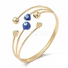 Brass Cuff Bangles BJEW-A134-01G-05-2