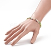 2Pcs 2 Style Glass Seed & Imitation Pearl & Brass Beaded Stretch Bracelets Set for Women BJEW-JB09033-6