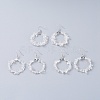 Natural Quartz Crystal Dangle Earrings EJEW-E255-D15-1