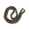Electroplated Natural Lava Rock Beads Strands G-A256-E01-01A-3