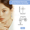 10Pcs Brass Stud Earring Findings KK-BBC0021-68-2