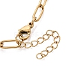 4MM Unisex 304 Stainless Steel Paperclip Chain Necklaces STAS-Q113-14G-03-2