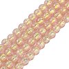 Handmade Foil Lampwork Beads Strands FOIL-K003-06A-04-1