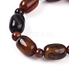 Natural Agate BeadStretch Bracelets G-P570-01L-6