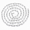 Non-Tarnish 304 Stainless Steel Paperclip Chains X-CHS-S006-JN957-1-A-2
