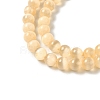 Natural Selenite Dyed Beads Strands G-P493-02F-4