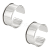 2Pcs Alloy Grooved Bangles FIND-UN0015-98B-1