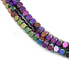 Electroplate Non-magnetic Synthetic Hematite Beads Strands G-I175-09-M-3