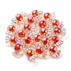UV Plating Rainbow Iridescent Acrylic Beads PACR-E001-01F-3