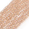 Electroplate Glass Beads Strands EGLA-R048-2mm-33-1