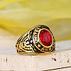 304 Stainless Steel with Cubic Zirconia Finger Rings for Men FS-WGC9B3B-03-1