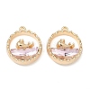 Alloy Glass Pendants FIND-B061-05G-A-2