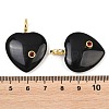 Natural Obsidian Pendants G-D104-01G-14-3