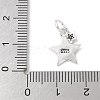 S925 Sterling Silver Pendant STER-H115-04A-S-3