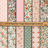 12 Sheets Flower Scrapbook Paper Pads PW-WG88985-01-1