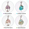 SUNNYCLUE 16Pcs 4 Styles Alloy European Dangle Charms FIND-SC0003-21-4