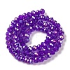 Baking Electroplate Glass Beads Strands DGLA-A039-J10mm-B05-2