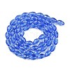 Transparent Glass Beads Strands EGLA-N013-T8mm-D10-2
