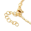 Rack Plating Brass Column Ball Chain Necklace for Women NJEW-F311-03G-3