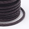 Braided Cowhide Leather Cord NWIR-N005-01I-4mm-3