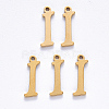 PVD Vacuum Plating 201 Stainless Steel Charms STAS-R105-I-G-2
