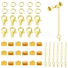50 Pieces DIY Ribbon Ends Making Kits DIY-YW0001-99B-G-1