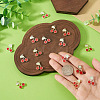 16Pcs 2 Colors Alloy Enamel Pendants ENAM-TA0003-85-6