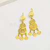 Brass Chandelier Earrings for Women FQ5405-1-1