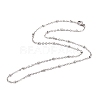 304 Stainless Steel Cable Chain Necklaces STAS-O053-29P-1