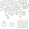 SUNNYCLUE 100Pcs Comfort Silicone Pads for Screw Back Clip on Earrings FIND-SC0003-18-1