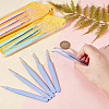 3Sets 3 Colors Stainless Steel Beading Tweezers Sets TOOL-DC0001-01-2