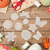 12Pcs 12 Style Computerized Embroidery Lace Self Adhesive/Sew on Patches DIY-FG0004-01-5