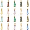 20Pcs 10 Colors Faceted Glass Charms GLAA-FS0002-64-1