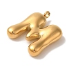 Ion Plating(IP) 304 Stainless Steel Pendants X-STAS-M017-08G-13-2