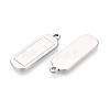304 Stainless Steel Pendant Cabochon Settings STAS-N108-64P-2
