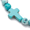 5Pcs Synthetic Gemston Braided Beaded Bracelets Sets BJEW-JB11016-5