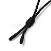 Adjustable Natural Mixed Gemstone Sailor's Knot Pendant Necklace with Nylon Cord for Women NJEW-L171-02-6