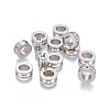 201 Stainless Steel Grooved Beads STAS-P236-07P-1