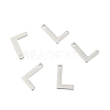 Tarnish Resistant 304 Stainless Steel Letter Charms X-STAS-O072-L-2