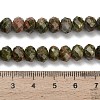 Natural Unakite Beads Strands G-Z111-A31-6