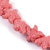 Synthetic Coral Dyed Carved Beads Strands CORA-K009-06A-08-3