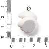 Opaque Resin Pendants RESI-P043-01P-07-3