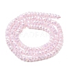Electroplate Glass Beads Strands GLAA-Q105-03-05-2