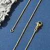 Brass Ball Chain Necklaces X-MAK-L009-06G-1