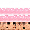 Baking Paint Imitation Jade Glass Round Bead Strands DGLA-Q021-6mm-03-4